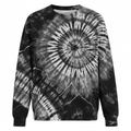 Black and white tie-dye sweatshirt design