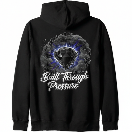 Built Through Pressure Hoodie Design